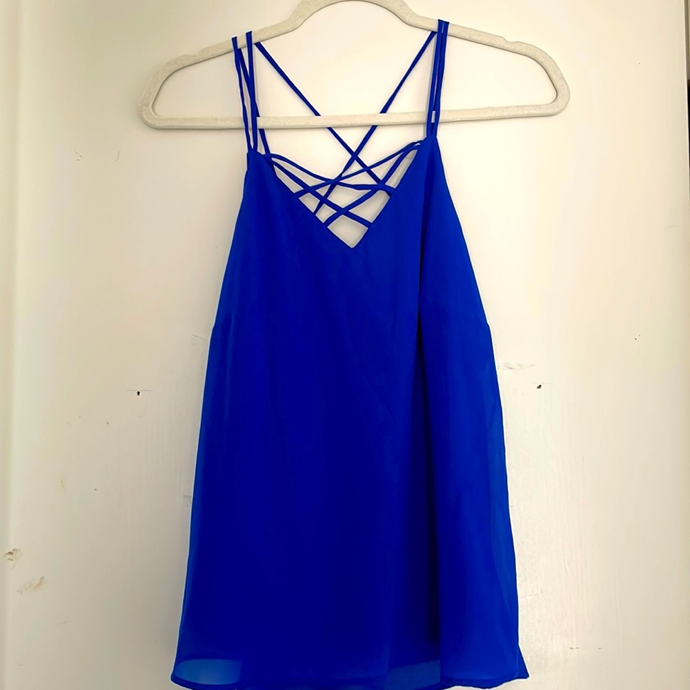 Royal blue tank top